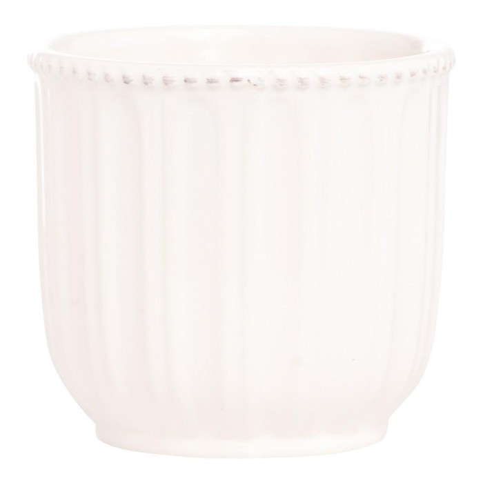 VASO CERAMICA CM.10,5 H.CM.10 BIANCO